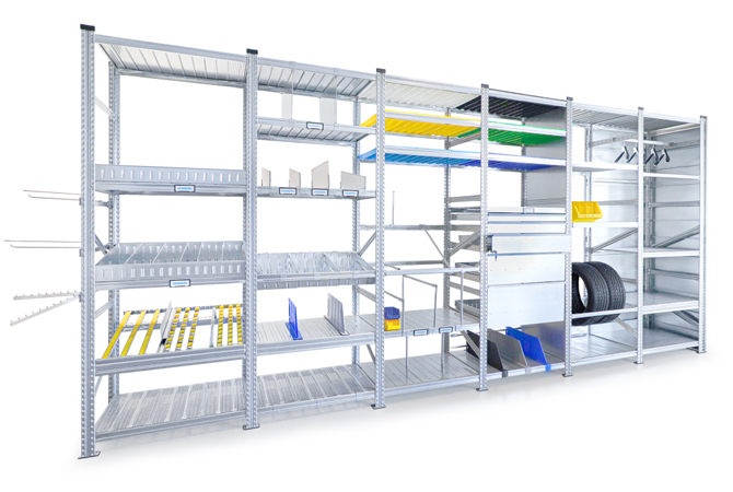 Cinkuoto plieno stelažai